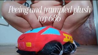 Peeing and trampled plush toy 686