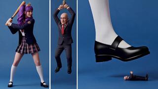 Giantess Miranda's Japanese Schoolgirl Uniform For Slave Punishment