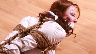 Silly Escape Artist Fiona Makes A Dumb Bet Getting out of Being Heavily Bound up & Massively Gagged! RE ENCODE *NEW PREVIEW*