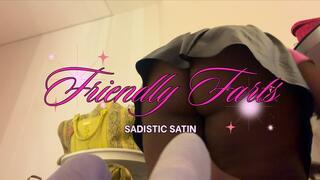 Friendly Farts | Sadistic Satin Farting Fart Fetish Gassy Goddess