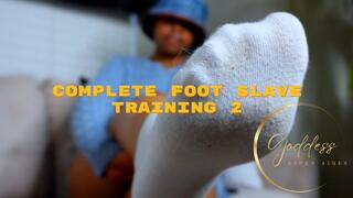 Ebony Foot Femdom Goddess Aspen Aires: Complete Foot Slave Training Compiliation 2