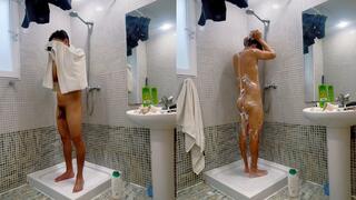Faceless Amateur Guy Full Shower Routine - Soap & Suds Focus