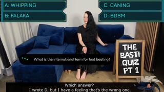 The BastiQuiz Punishment Game Show One - Nadia