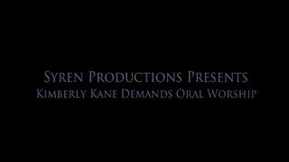 Kimberly Kane Demands Oral Worship (MOV)