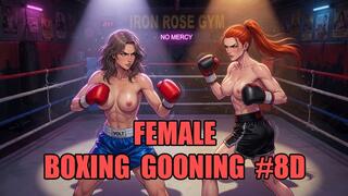 Female Boxing Gooning #8D: Goon to the Knockout Canvas (Animated, Music, Text)