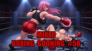 Mixed Boxing Gooning #5B: Ring Queen's Merciless Mesmeric Beatdown (Animated)