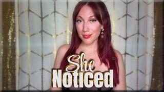 She Noticed - premature ejaculation | cuckold | femdom