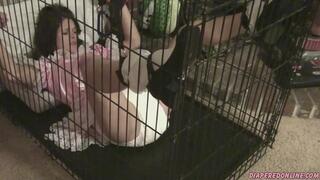 Dolly: Maid in Cage Fills Diaper