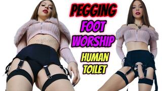 Facefucked, Pegged & Used as Toilet