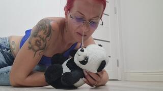 Snot Covered Teddy Revenge - Blowing My Nose All Over My Ex's Bear