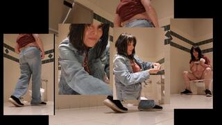 Princess Giantess Delights While Taking A Public Throne Pee Pee