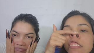 The silliest faces with them
