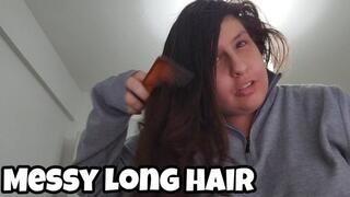 Long Hair Brushing & Play - Ponytail Tease Chubby Girl