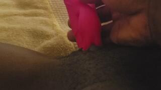 Dildo fucking till she squirts