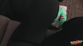 Mistress Mo: Sniff Up All Of My Sweaty Foot Stink Pt 2- Goddess View