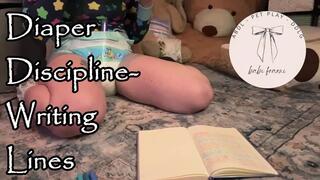 Diaper Discipline - Writing Lines