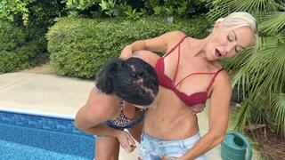 Milf Tatiana Gets Her Bellybutton Worshipped By Goddess Kandy