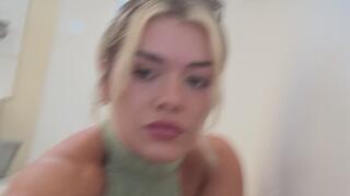 Bath fully clothed and pussy play