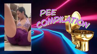 Pissing My Shorts, White Panties Peeing On Toilet And Shower PISS Fetish Compilation!
