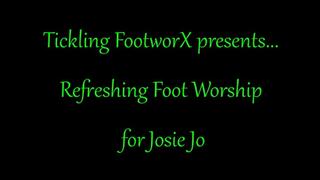Refreshing Foot Worship for Josie Jo