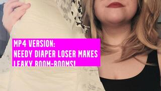 MP4 VERSION- Audio POV: Needy Diaper Loser Makes Leaky Boom-Booms!