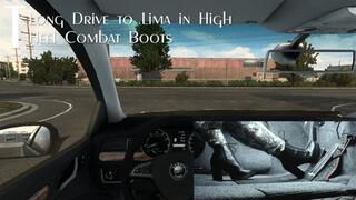 Long Drive to Lima in High Heel Combat Boots (mp4 720p)