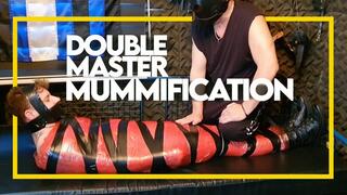Double Master Mummification - Part 1 (1080p) Gay Bondage - Mummification - Tape Bondage - Master - Slave - Leather - Plastic - BDSM - C4SBondage26