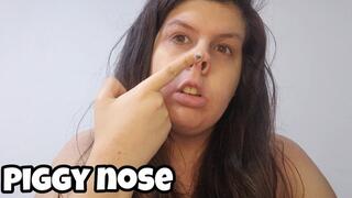 Piggy Nose Sounds & Play - Oink Noises Close Up Chubby Girl