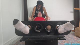 16 Hours to Tickle: Tickling Matt in the Chair and Stocks on His Feet and Armpits Pt2