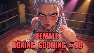 Female Boxing Gooning #9B: Surrender to Her Knockout Power (Animated)