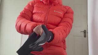 Scuba shortie down jacket
