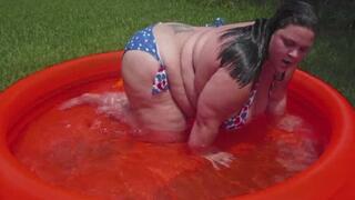 red white and blue pool party