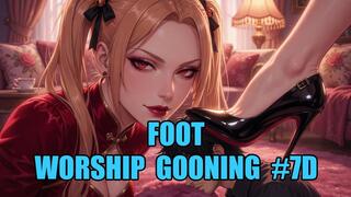 Foot Worship Gooning #7D: Goddess Sole Overload Trance (Animated, Music, Text)