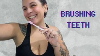 Brushing your teeth after eating chocolate