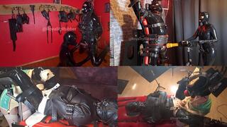 BUNDLE 2: 3 Clips Rubber Bondage Milking Slave