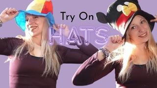 Trying on Funny Hats