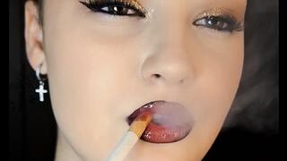 Close-Up Smoking Marlboro Red