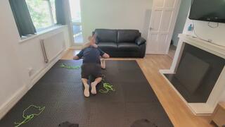 Bondage Wrestling and foot worship with Rosie Gia