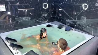 BTS - deep blowjob until cumming underwater