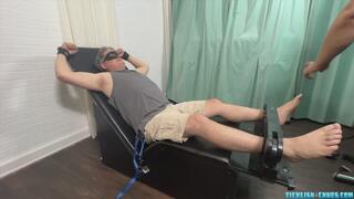 Tickling The Infamous Artist Achilles in the Stocks on His Feet and His Super Sensitive Belly Button Pt3