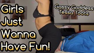 Girl's Just Wanna Have Fun! By Farting on a Stupid Fart Slaves Face!