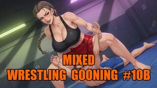Mixed Wrestling Gooning #10B: Thigh Dominion Mind Control (Animated)