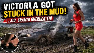 Vika Stuck in the Mud Pushing the Car to Its Limits 20 Min
