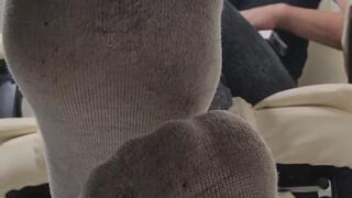 Dirty Torn Sock Slave – Worship My Filthy Socks While I Smoke & Humiliate You