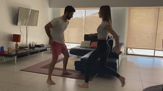 Ainsley's First Time Ballbusting