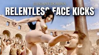 Face Kicks Without Mercy from a Dominant Beauty – Animated Facebusting
