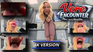 Vore Encounter - Blondzilla - Vore - POV - kissing - tongue - 4K
