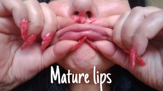 Mature lips