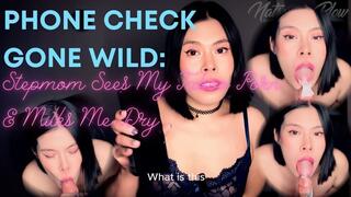 Phone Check Gone Wild: Stepmom Sees My Taboo Porn & Milks Me Dry