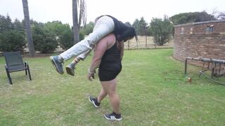 BUILT Muscle Stud and Giant Lift and Carry with Tiny Twink
